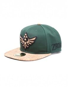 Triforce Zelda shield cap with brown shield for adults