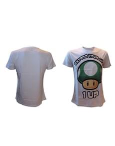 T-shirt de 1UP Mario Bros branca