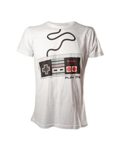 T-shirt de comando Nintendo branca