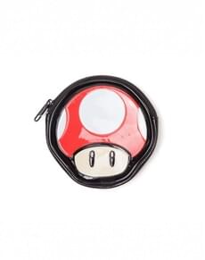 Porta-moedas de cogumelo vermelho Mario Bros