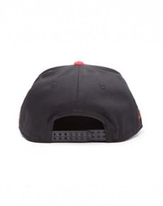 Cap with metal plaque of NES Mario Bros control for adults