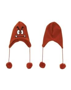 Woollen Goomba Mario Bros beanie for adults