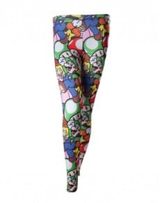 Leggings de Mario Bros estampados para mulher