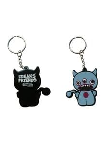Three-eyed monster freak from Freak and Friends keychain