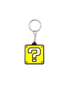 Porta-chaves de ponto de interrogação Mario Bross
