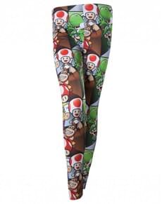 Leggings de personagens Mario Bros para mulher