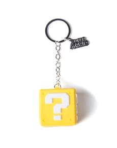Porta-chaves de ponto de interrogação Mario Bross 3D