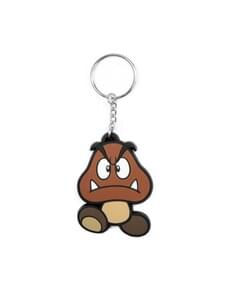 Rubber Goomba Mario Bros keychain