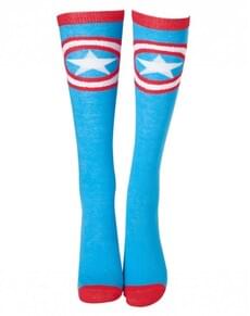 Women’s Captain America Civil War Shield Logo Socks