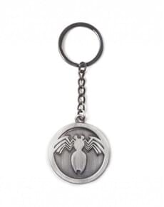 Metal keychain with Spider-Man logo