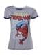 T-shirt de Homem-Aranha cinzenta para mulher
