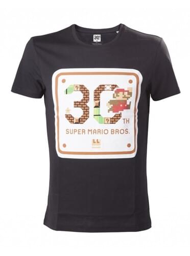 T-shirt de Mario Bros 30 aniversário