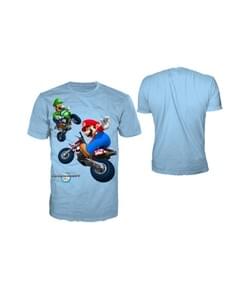 Blue Mario Kart t-shirt