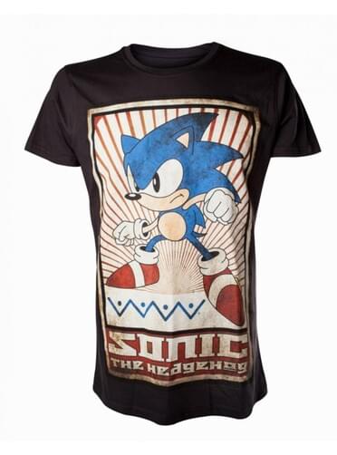 T-shirt de Sonic preta