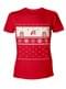 T-shirt de Mario Bros natalícia vermelha