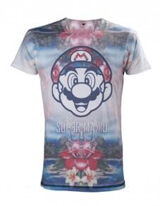 T-shirt de Mario Bros tropical