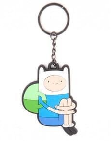 Keychain with Finn from Adventure Time sitting