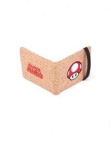 Carteira de cogumelo vermelho Mario Bros