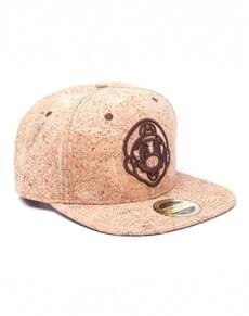 Brown Super Mario cap with stitched character for adults