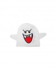 Woollen Boo Super Mario Bros beanie for adults
