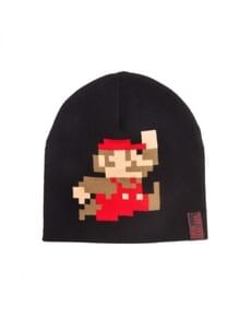 Woollen pixelated Super Mario characters beanie for adults