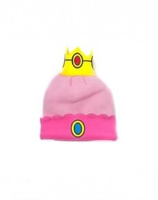 Princess Peach with crown beanie for adults