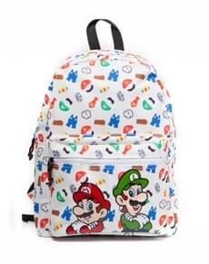 White Mario and Luigi backpack