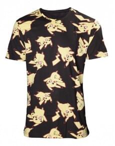 T-shirt de Pikachu preta