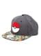 Boné de Pokémon cinzento