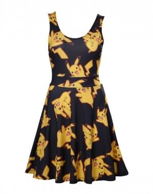 Robe Pikachu noire pour femme