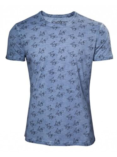 T-shirt de Pikachu azul estampada