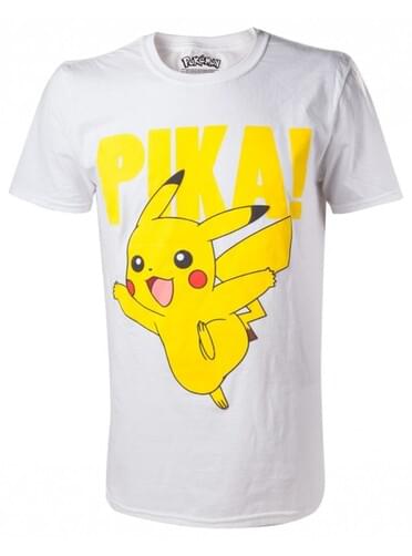 T-shirt de Pikachu branca
