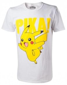 T-shirt de Pikachu branca