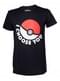 T-shirt de Pokeball preta