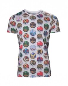Men's Pokemon Pokeball Printed T-Shirt