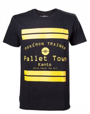 Siyah Pokémon Trainer tişört