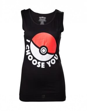 Zwart Pokeball t-shirt voor vrouwen