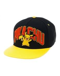 Gorra de Pikachu negra y amarilla