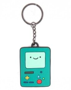 Blue rubber BMO Adventure Time keychain