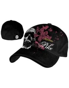 Pike cap with skull for women