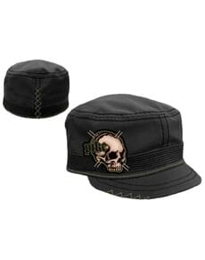 Pike military cap with skull for adults