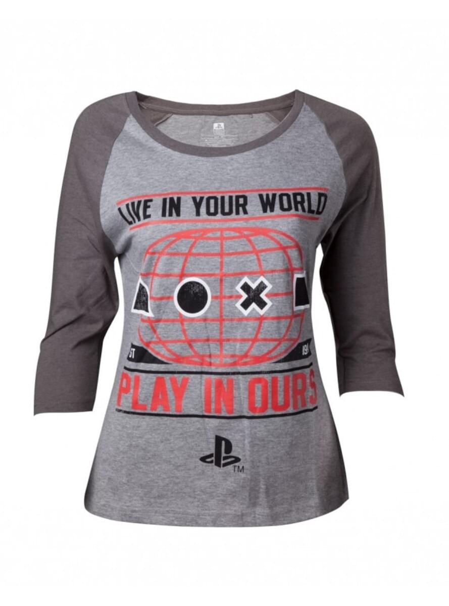 Grå PlayStation t-skjorte for damer