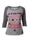 Graues T-Shirt PlayStation für Frauen