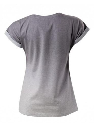 T-shirt de botões PlayStation cinzenta para mulher