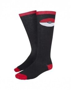 Chaussettes Pokeball noires pour femme