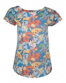 T-shirt Pokemon imprimé pour femme