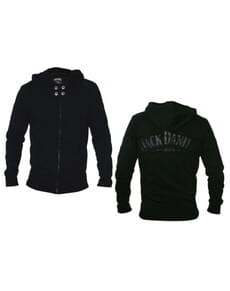 Black Jack Daniel's hoodie with zip for adults