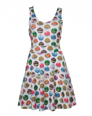 Vestido de Pokeball para mulher