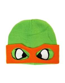 Green Michelangelo Teenage Ninja Turtles beanie for adults