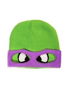 Green Donatello Teenage Ninja Turtles beanie for adults